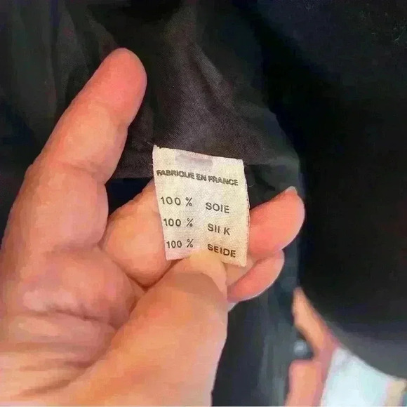 Vintage Silk Davide Cenci Gold Shimmer Quilted Woman’s Jacket Size M - Picture 9 of 9